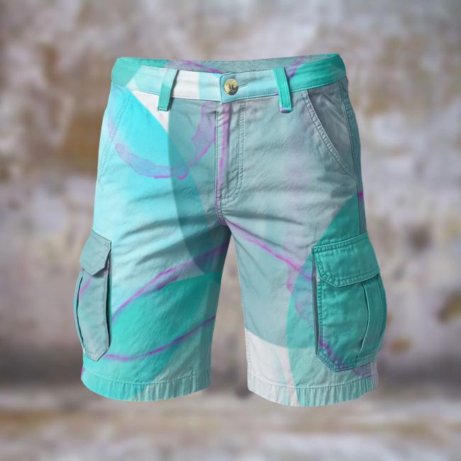 Preview: Cargohose mit Kalli - Hose, lang oder kurz, bunt, 100% Polyester, Grösse S-5XL, fester Stoff, Normale Passform, Mischling, Mix, Bullterrier, Bärbel